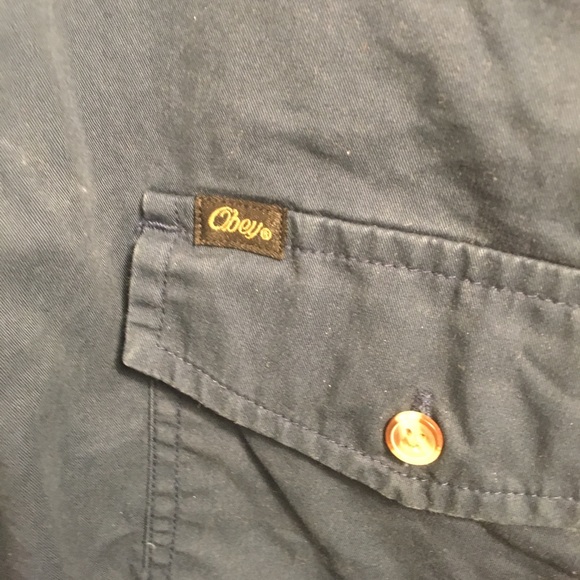 OBEY Long Sleeve Button Up Shirt - Picture 4 of 7